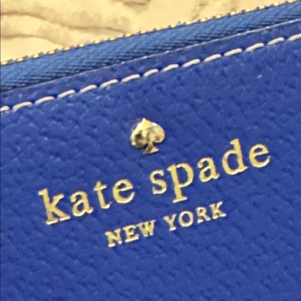 KATE SPADE NEW YORK Royal Blue Large Zip Wallet - Picture 4 of 15